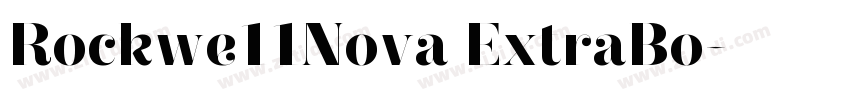 Rockwe11Nova ExtraBo字体转换
